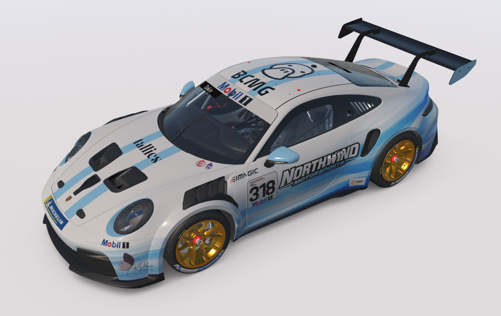 Northwind Porsche 992.2 Cup livery